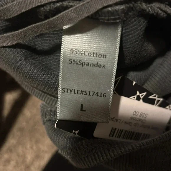 CROPPED ribbed NWT Mustard Seed Tank L - Picture 6 of 6